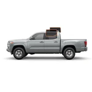 MotoShield Pro Premium Professional 2mil Precut Ceramic Window Tint Film for 2016-2021 Toyata Tacoma Crew Cab   — (Rear Driver/ Passenger 15%)   Lifetime Warranty