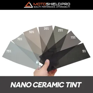 MotoShield Pro Premium Professional 2mil Precut Ceramic Window Tint Film for 2016-2021 Toyata Tacoma Crew Cab   — (Rear Windshield 5%)   Lifetime Warranty