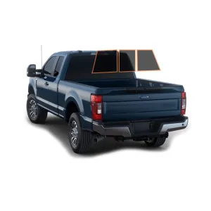 MotoShield Pro Premium Professional 2mil Precut Ceramic Window Tint Film for 2017-2021 Ford F250 Extended Cab — (3pc Rear Windshield 5%)   Lifetime Warranty