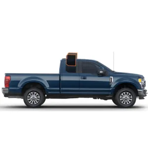 MotoShield Pro Premium Professional 2mil Precut Ceramic Window Tint Film for 2017-2021 Ford F250 Extended Cab — (Rear Driver/ Passenger 25%)   Lifetime Warranty