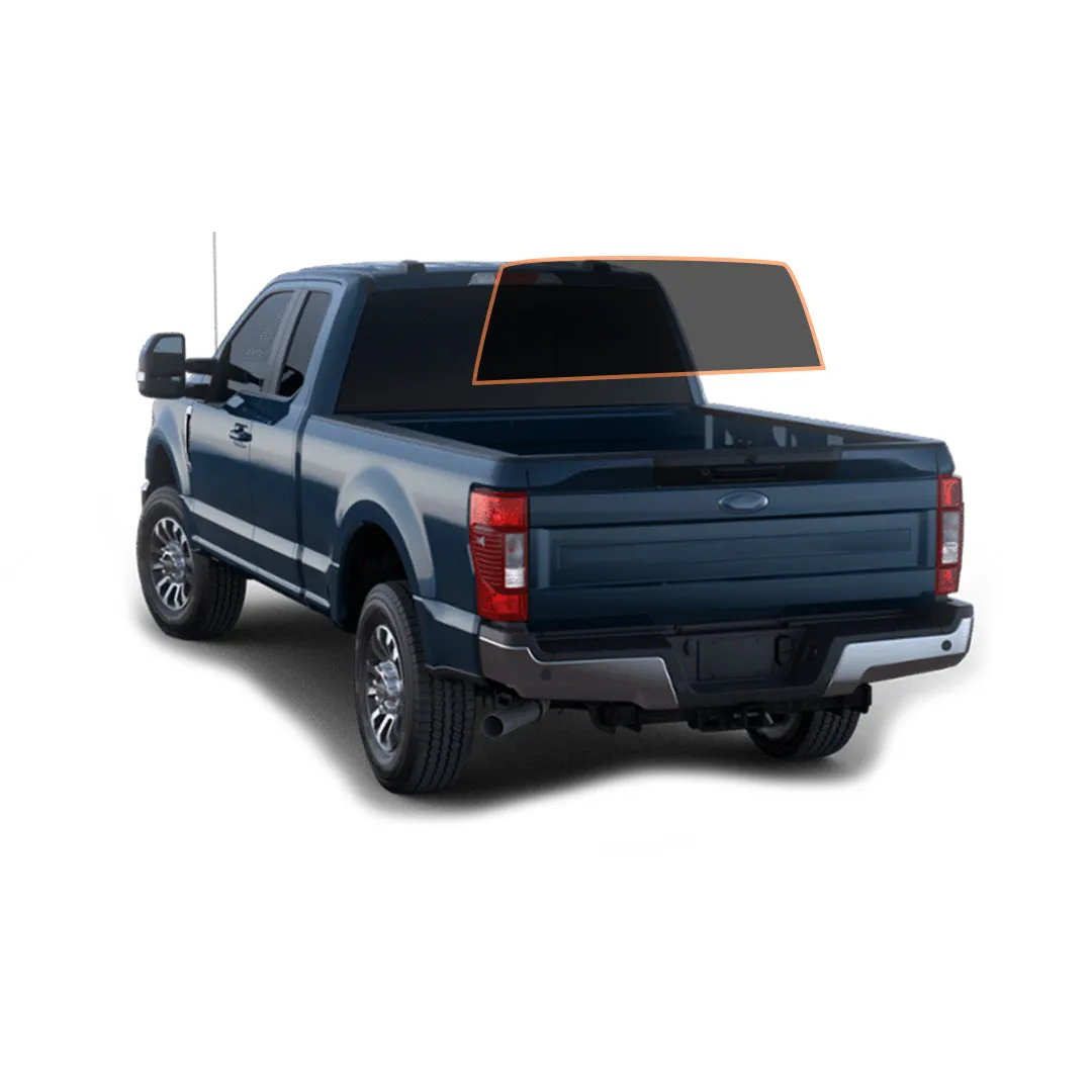 MotoShield Pro Premium Professional 2mil Precut Ceramic Window Tint Film for 2017-2021 Ford F250 Extended Cab — (Rear Windshield 5%)  Lifetime Warranty
