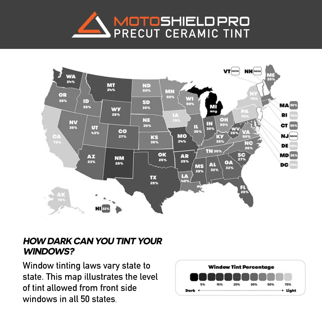 MotoShield Pro Tesla Cybertruck | Nano Ceramic Tint | All Windows   Lifetime Warranty