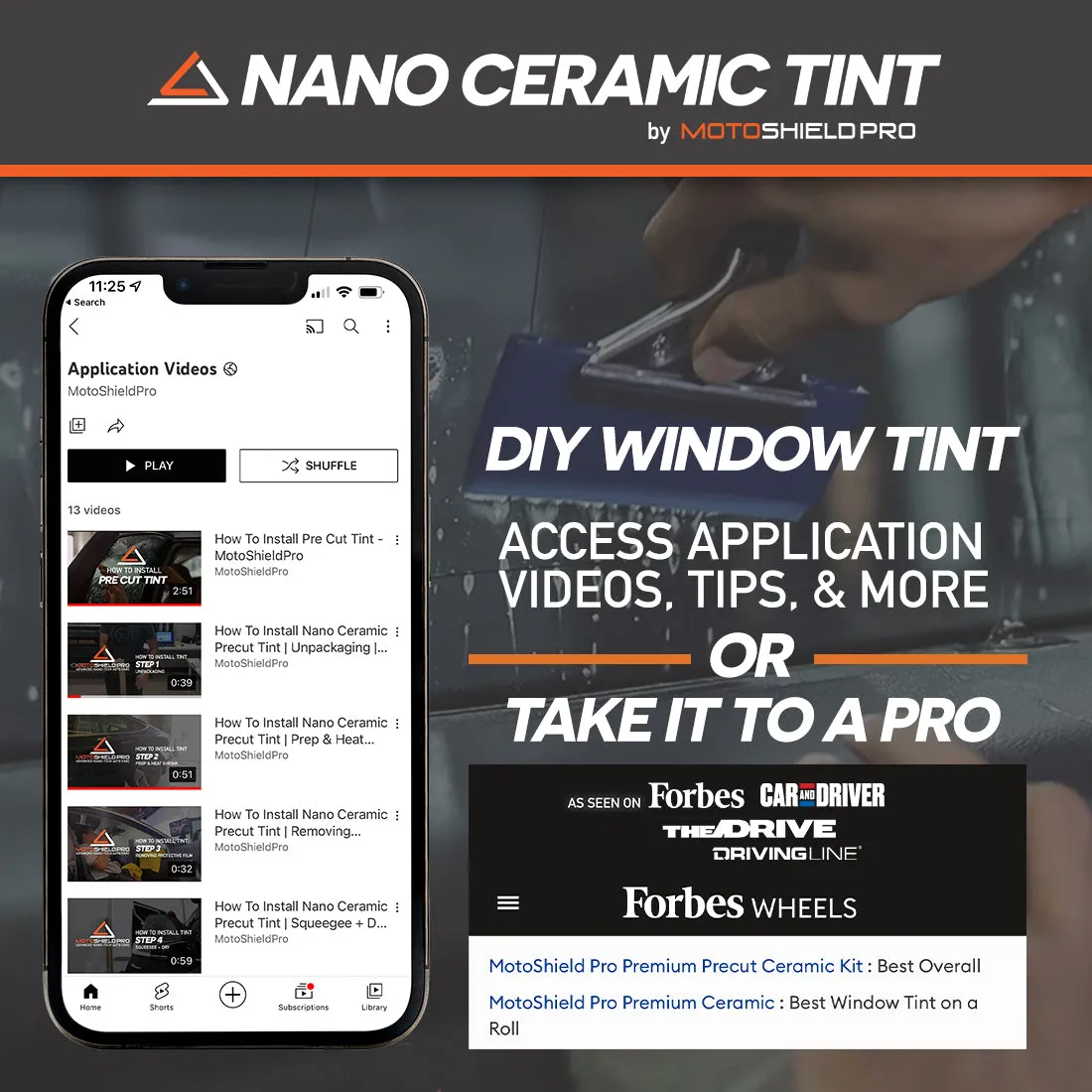 MotoShield Pro Tesla Cybertruck | Nano Ceramic Tint | All Windows   Lifetime Warranty