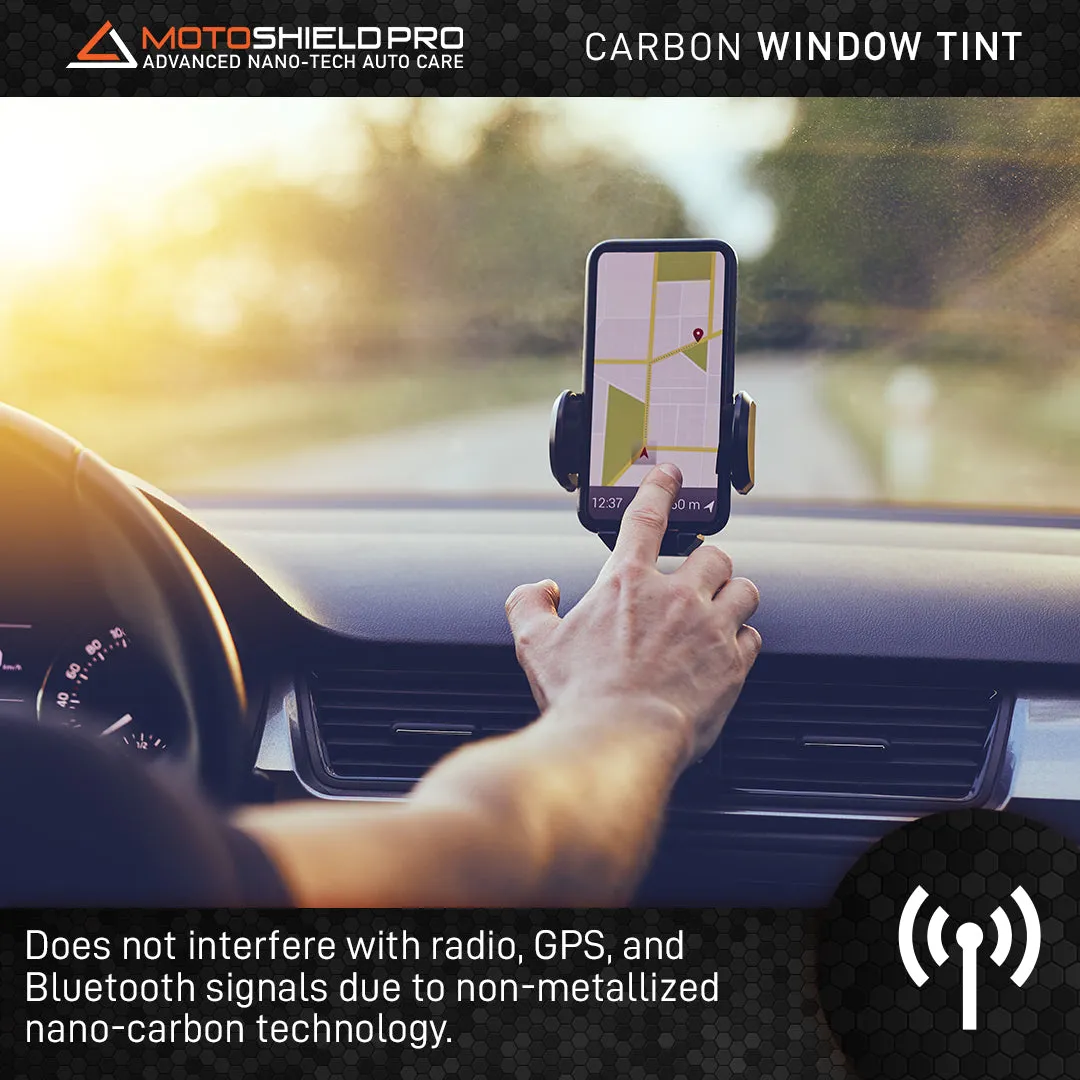 MotoShield Pro Tesla Model 3 | Carbon Window Tint | All Sides   Rear Panoramic Roof   Lifetime Warranty