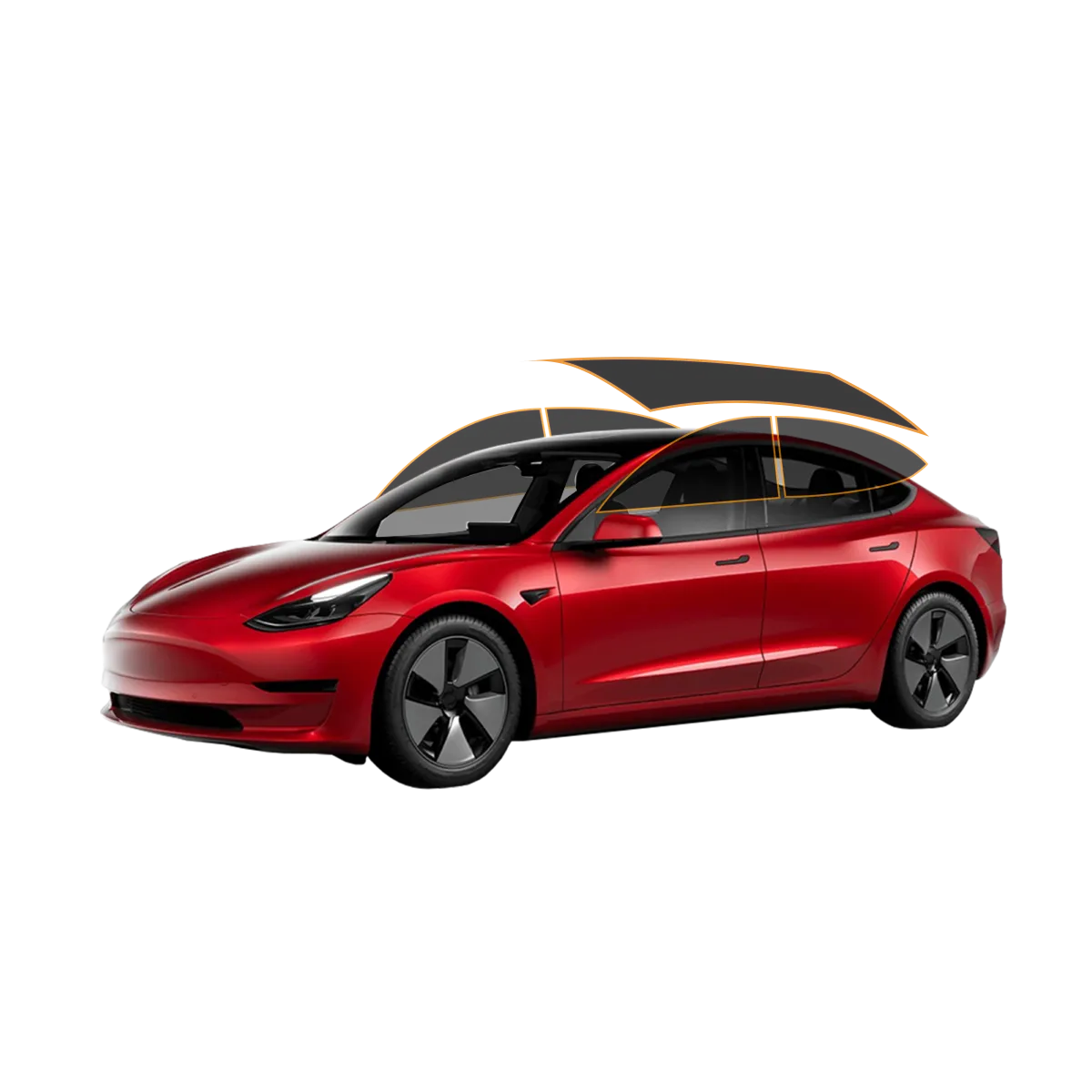 MotoShield Pro Tesla Model 3 | Carbon Window Tint | All Sides   Rear Panoramic Roof   Lifetime Warranty