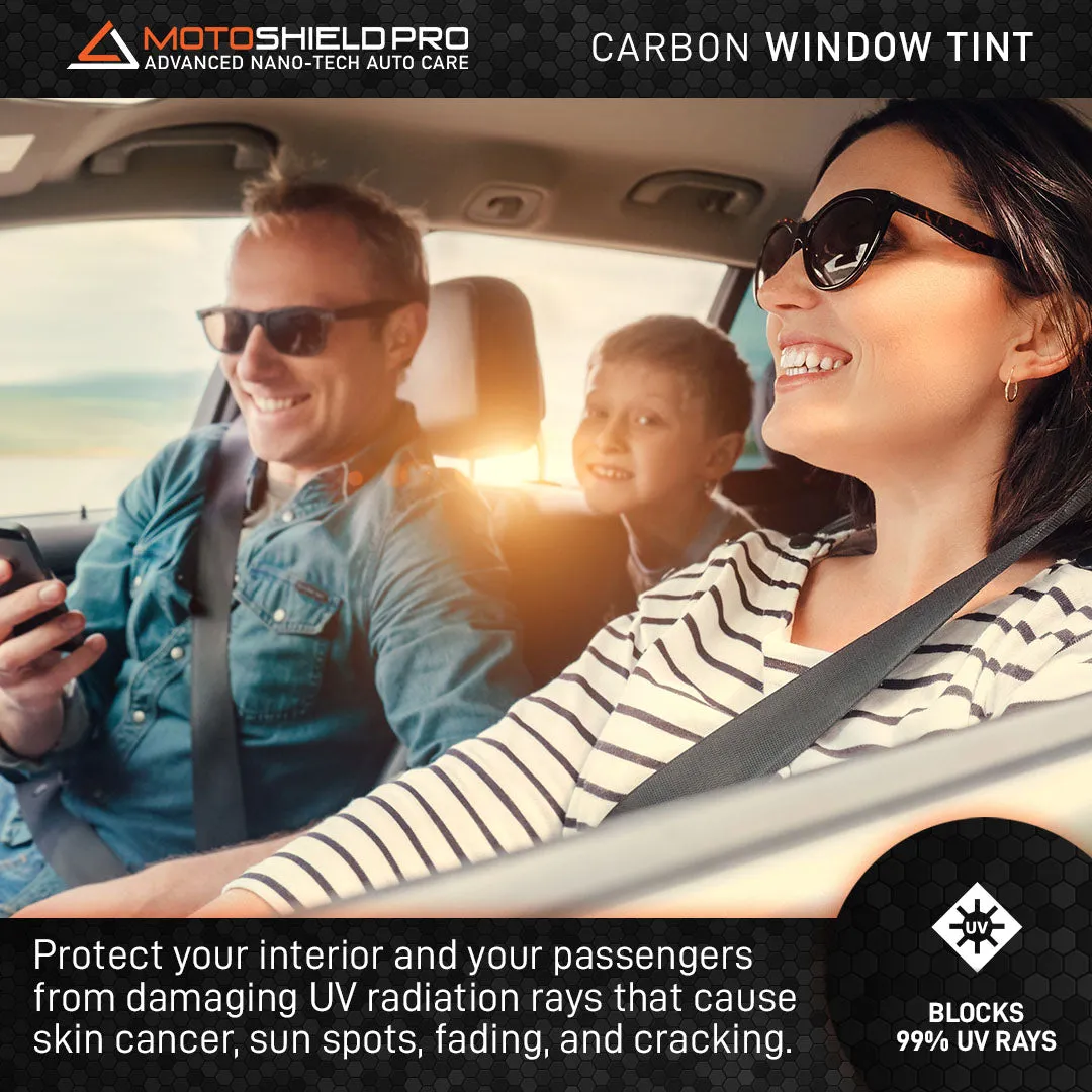 MotoShield Pro Tesla Model 3 | Carbon Window Tint | All Sides   Rear Panoramic Roof   Lifetime Warranty