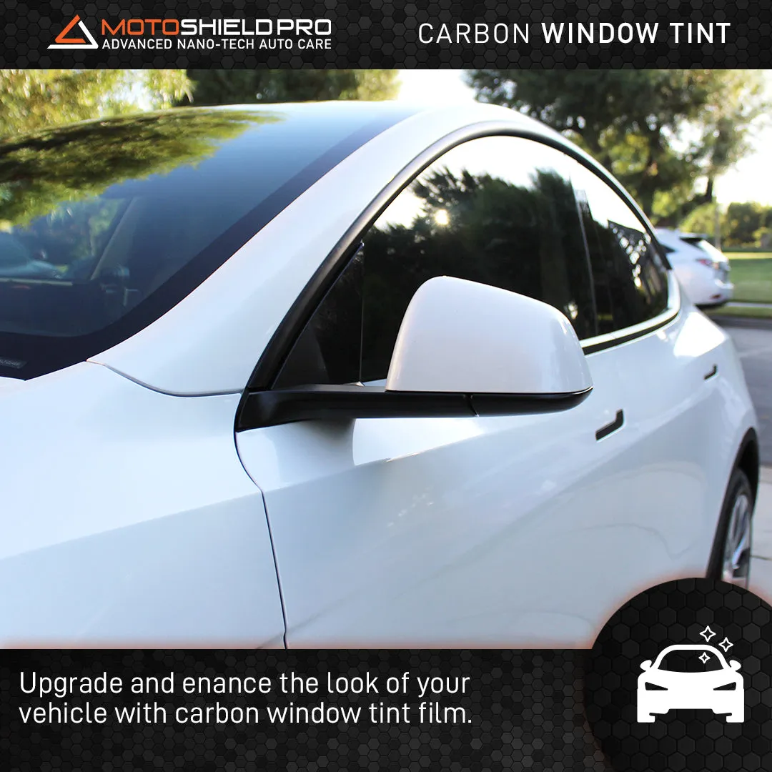 MotoShield Pro Tesla Model 3 | Carbon Window Tint | All Sides   Rear Panoramic Roof   Lifetime Warranty