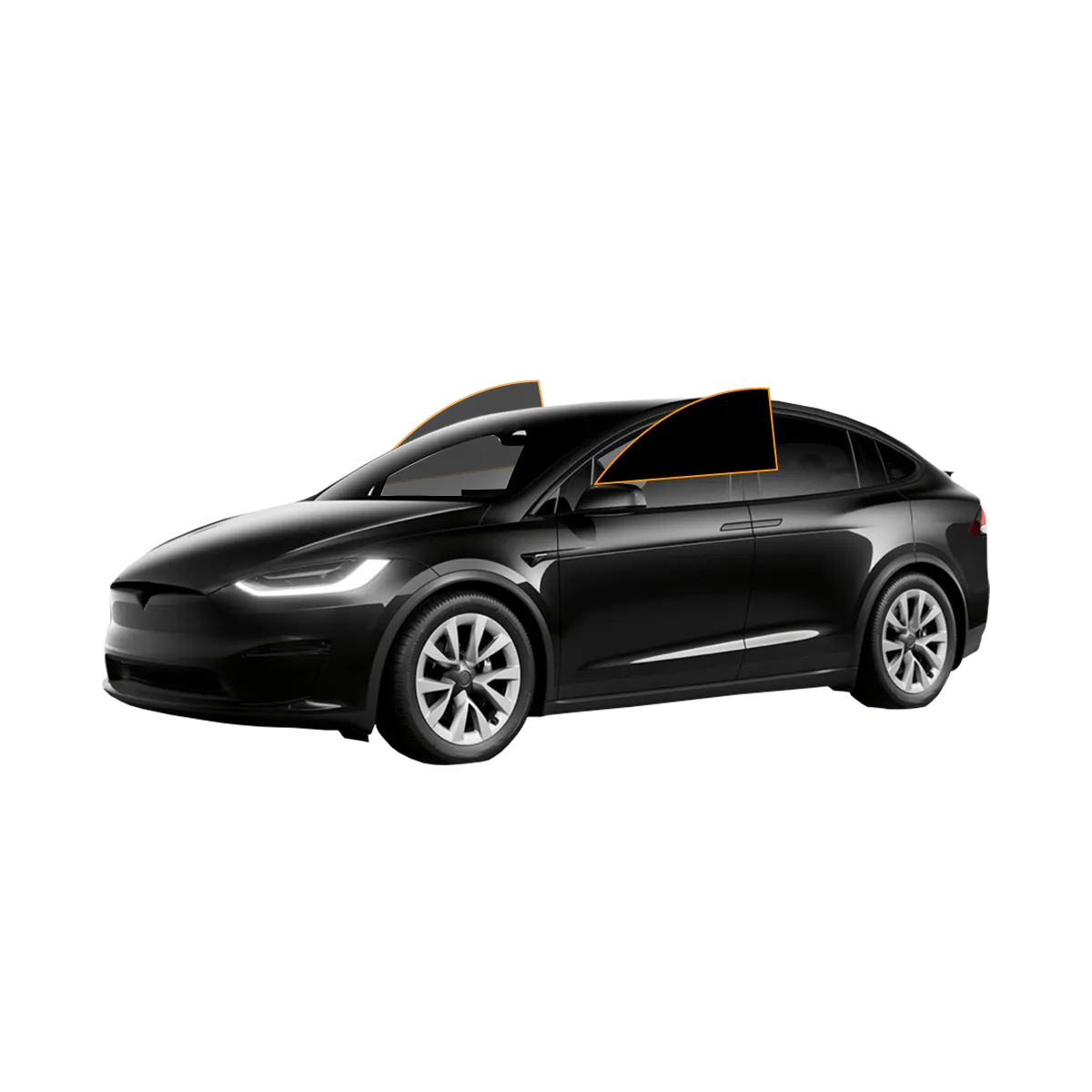 MotoShield Pro Tesla Model X | Carbon Window Tint | Front 2 Windows   Lifetime Warranty