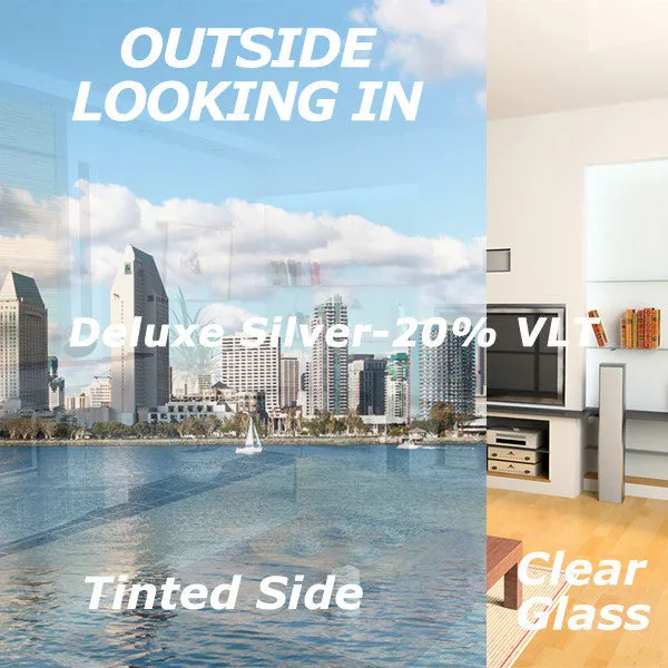 On Sale - Deluxe Silver Window Tinting Film 20% VLT