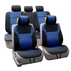 Premium Car Seat Cushions - Full Set Blue