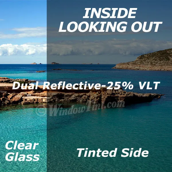 Premium Dual Reflective Window Film 25% VLT