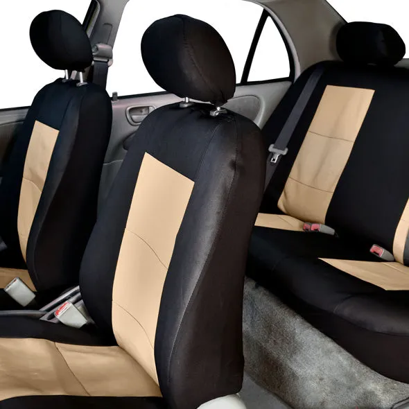 Premium Waterproof Seat Covers - Full Set Beige