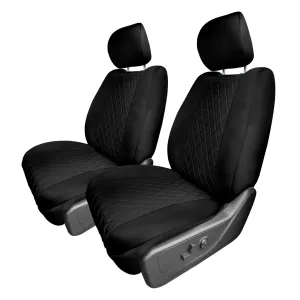 Ram 1500 2019-2024 - Front Set Seat Covers - Black Ultraflex Neoprene