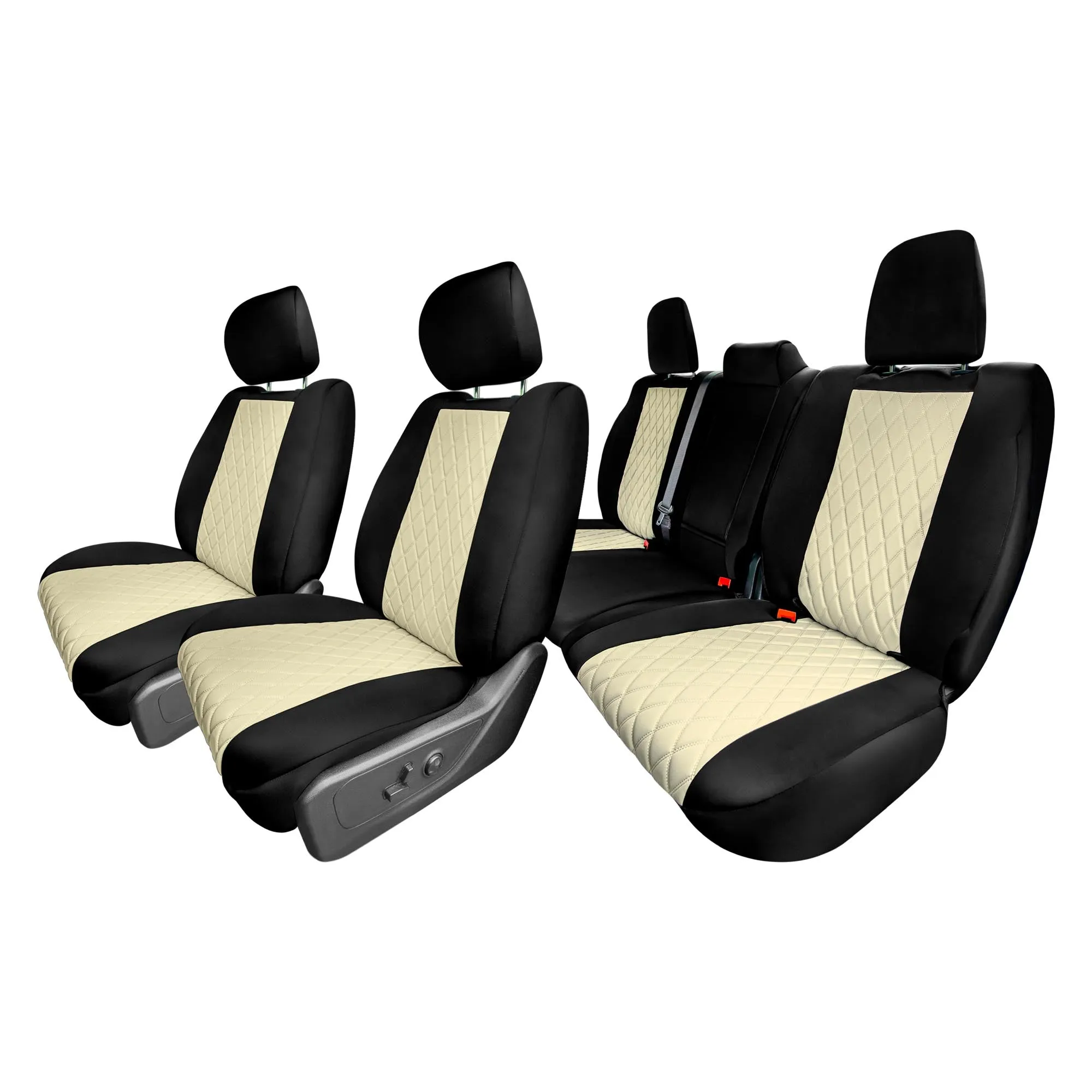 Ram 1500 2019-2024 - Full Set Seat Covers - Beige Ultraflex Neoprene