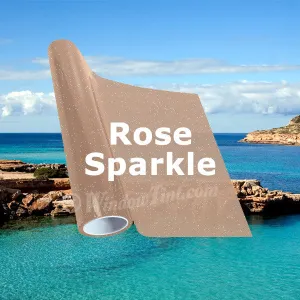 Rose Sparkle Frost Window Tinting Film 47" Wide Roll