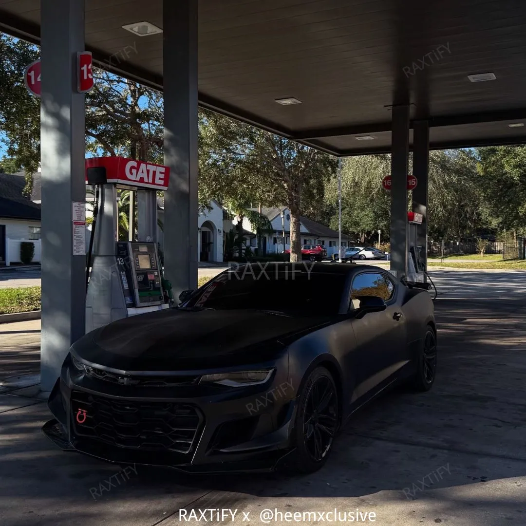 Satin Chrome Metal Black Vinyl Wrap