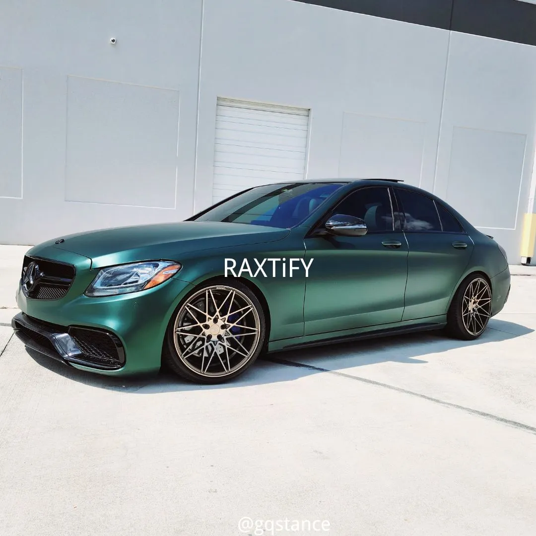Satin Chrome Pine Green Vinyl Wrap