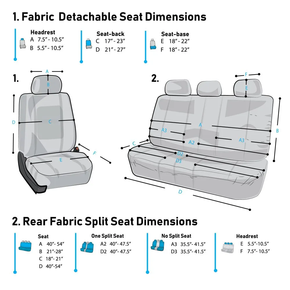 Striking Striped Seat Covers - Full Set Purple