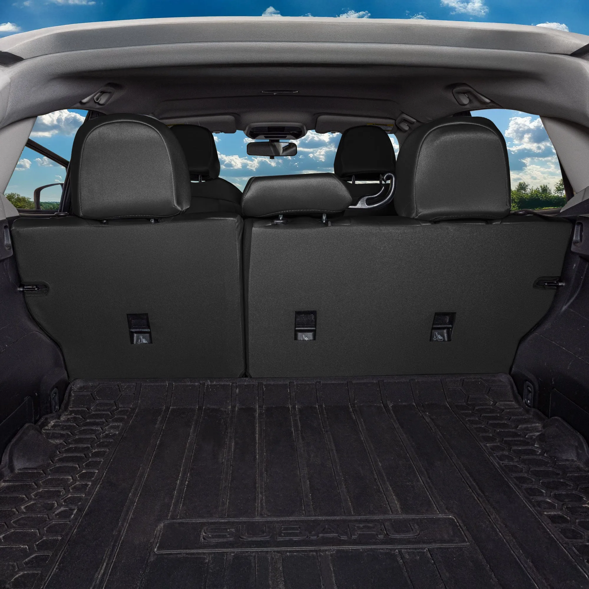 Subaru Crosstrek 2018-2023 - Rear Set Seat Covers - Beige Ultraflex Neoprene