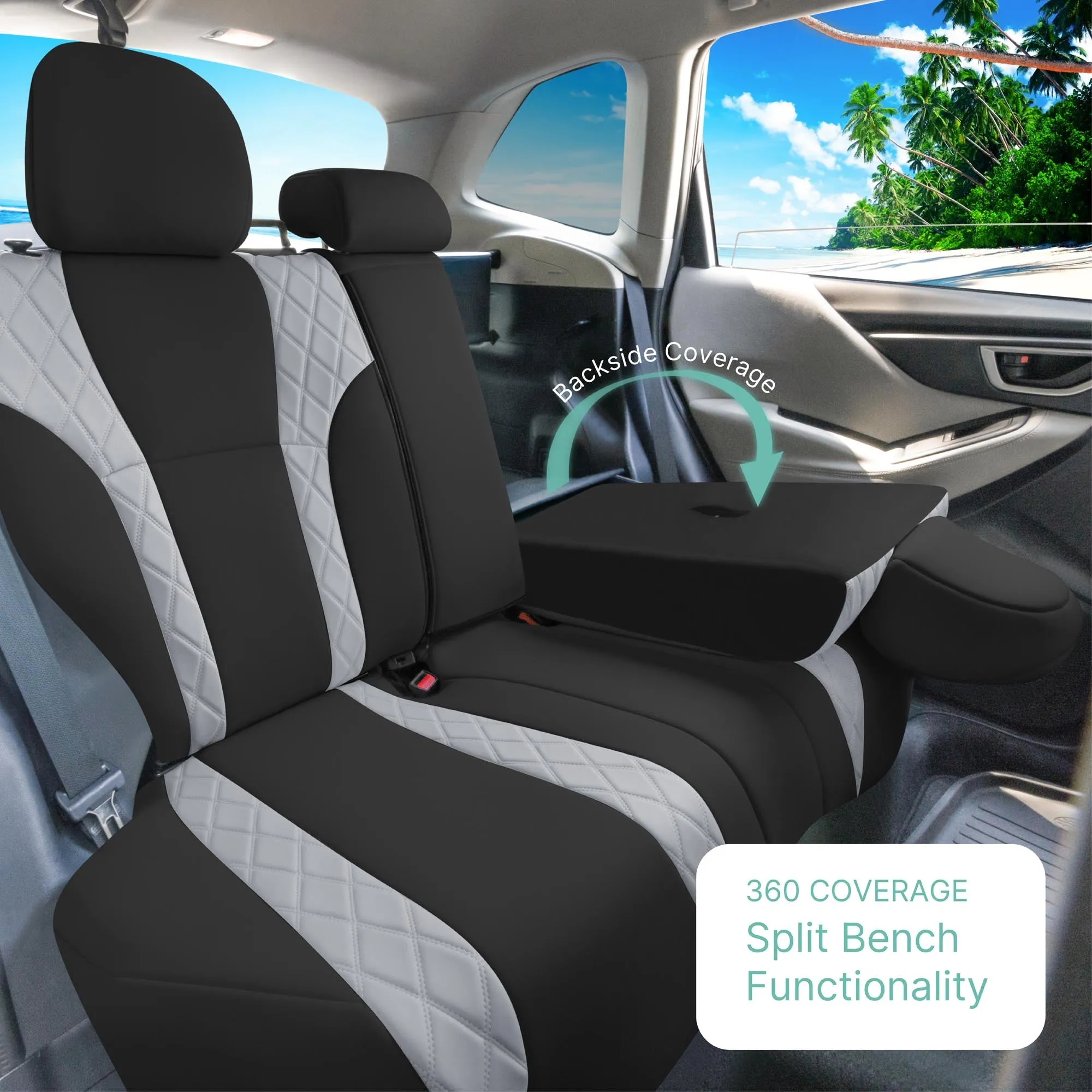 Subaru Forester 2019-2024 - Full Set Seat Covers - Gray Ultraflex Neoprene