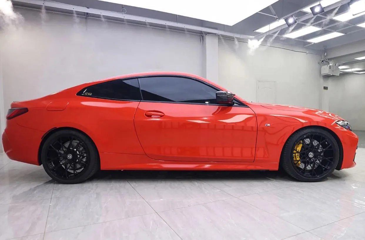 Super Gloss Lava Orange Vinyl Wrap
