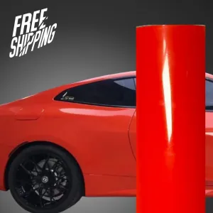Super Gloss Lava Orange Vinyl Wrap
