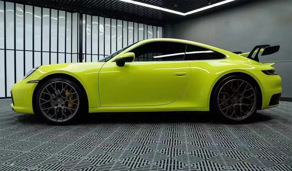 Super Gloss Lime Green Car Wrap