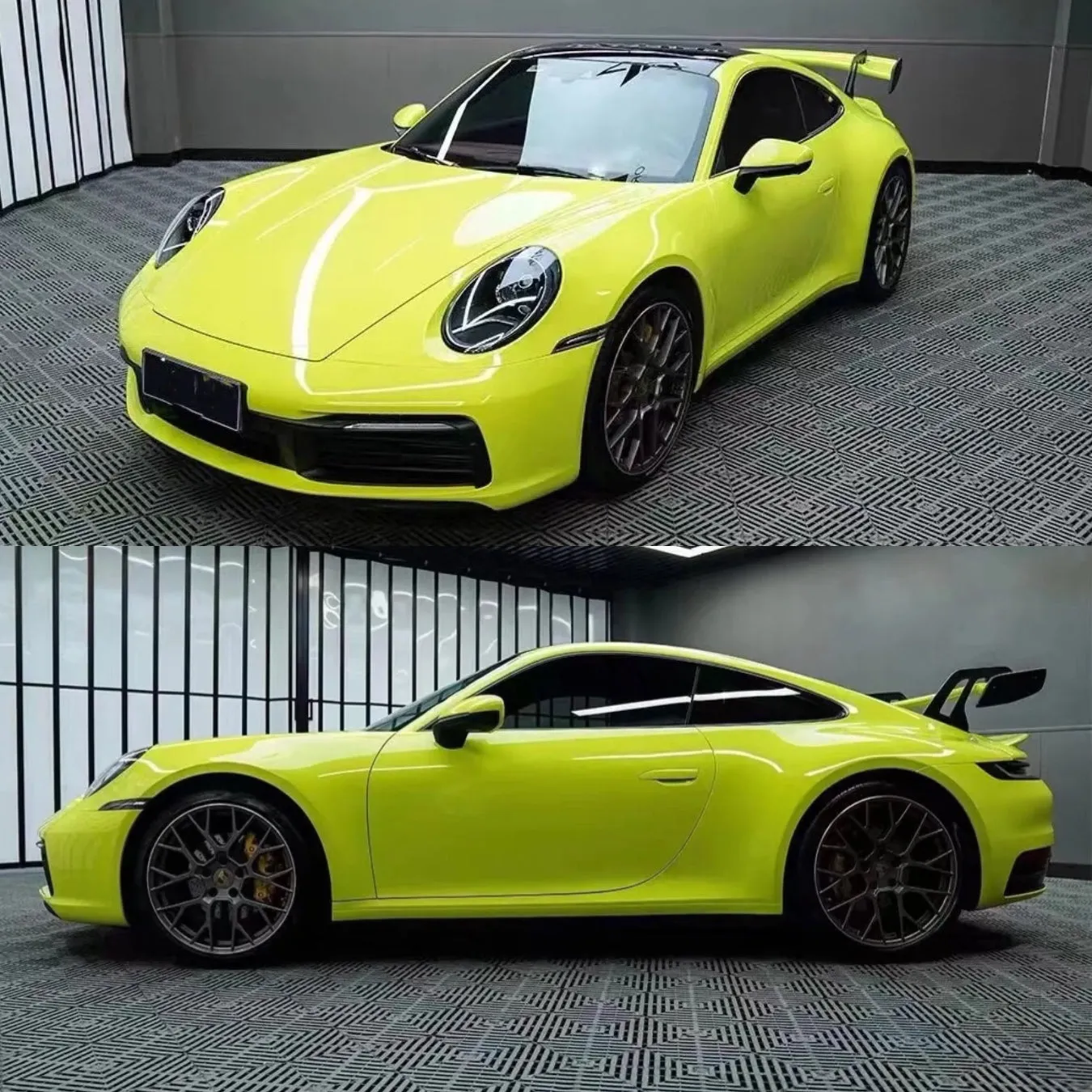 Super Gloss Lime Green Car Wrap