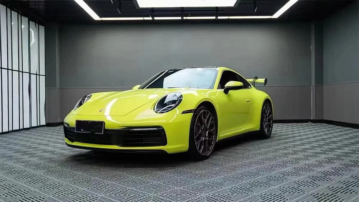 Super Gloss Lime Green Car Wrap