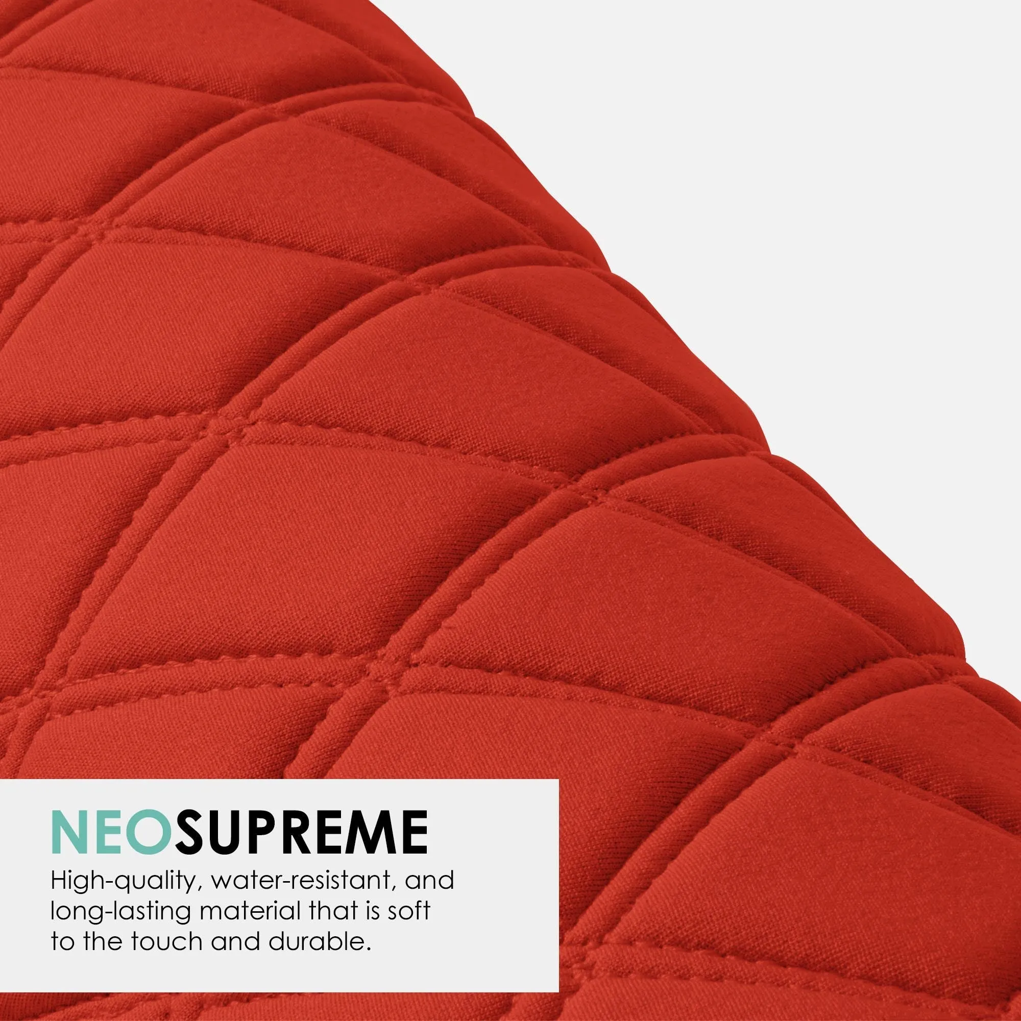 Tesla Model 3 2017 - 2023  - Front Set - Red Ultraflex Neoprene