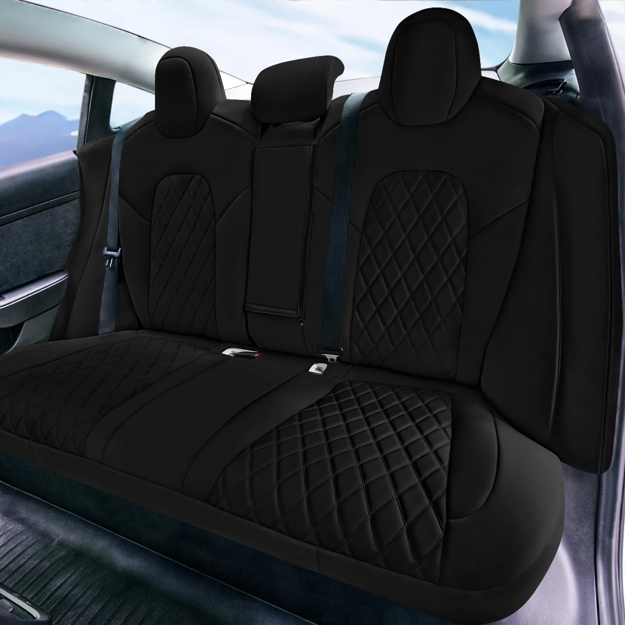 Tesla Model 3 2017 - 2023  - Full Set - Black Ultraflex Neoprene
