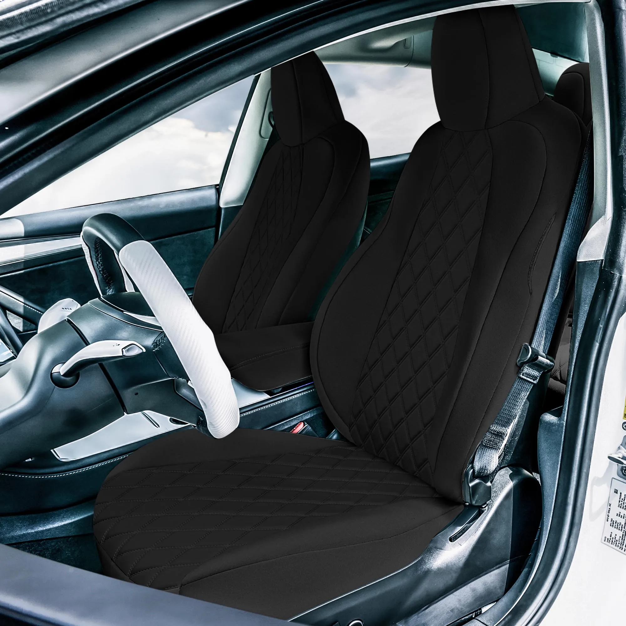 Tesla Model 3 2017 - 2023  - Full Set - Black Ultraflex Neoprene