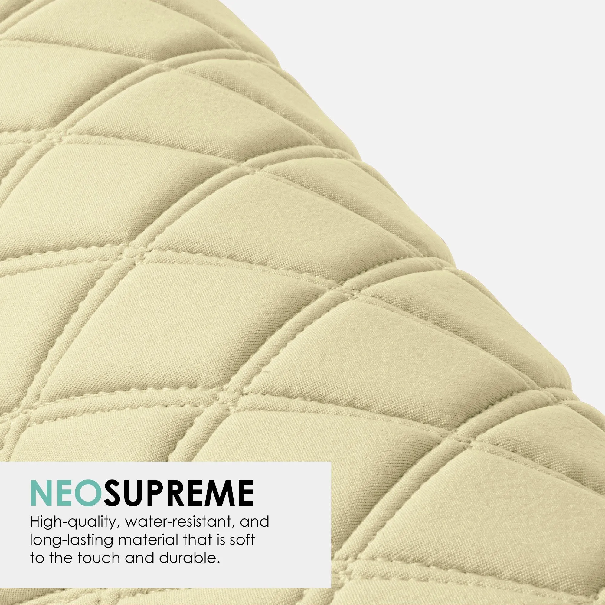 Tesla Model 3 2017 - 2023  - Rear Set - Beige Ultraflex Neoprene