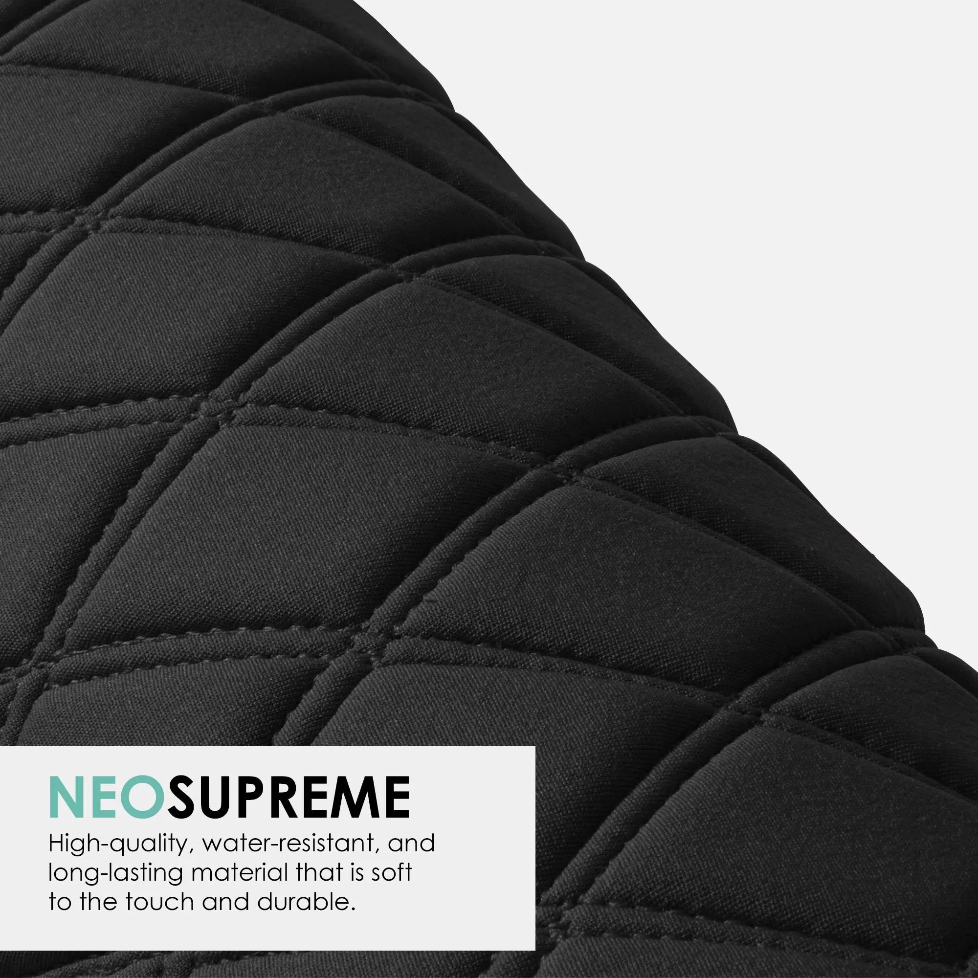 Tesla Model 3 2017 - 2023 - Rear Set - Black Ultraflex Neoprene