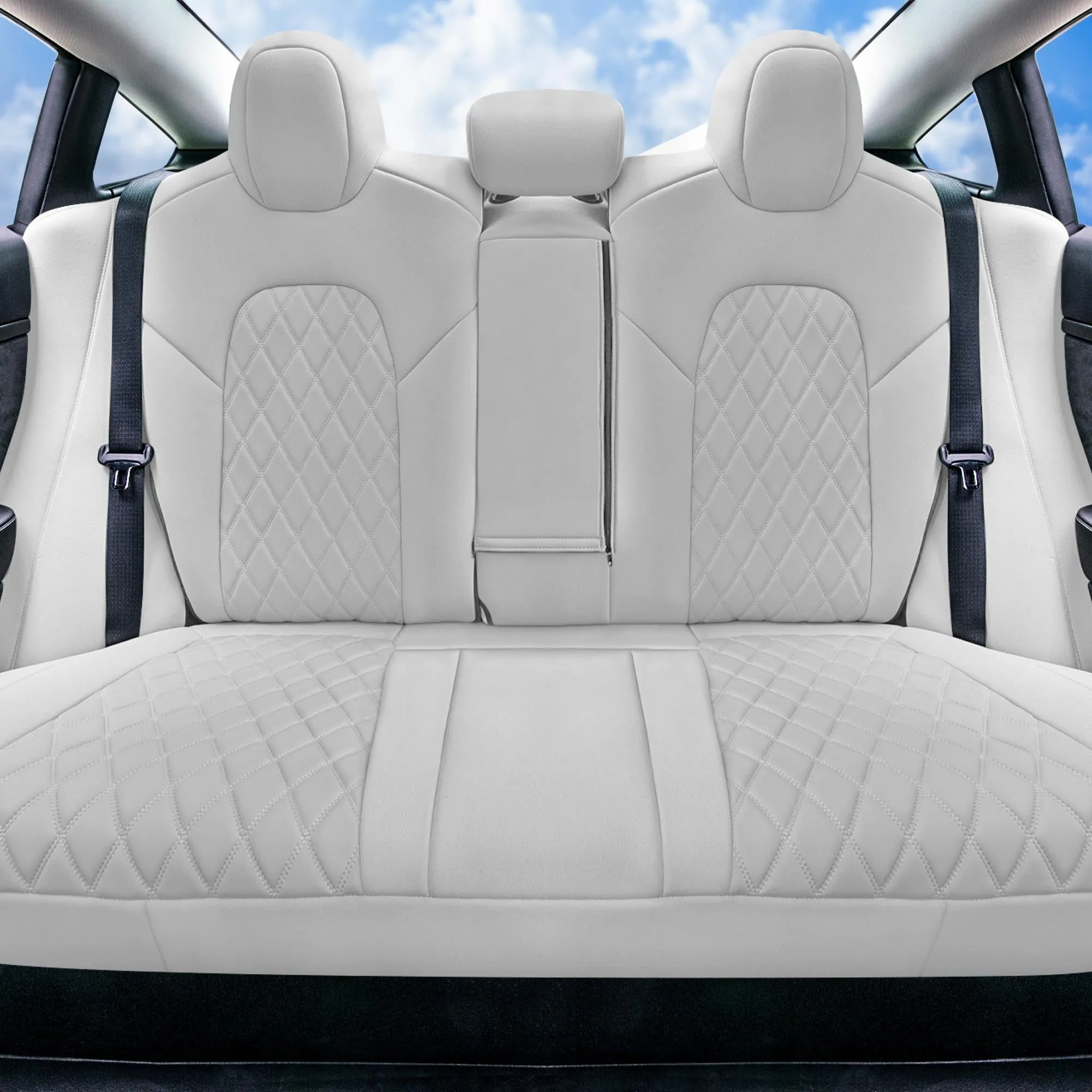 Tesla Model 3 2017 - 2023  - Rear Set - Gray Ultraflex Neoprene