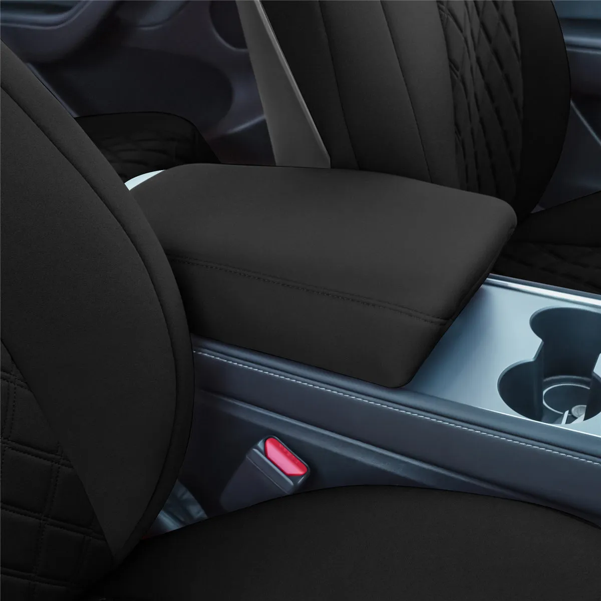 Tesla Model Y 2020 - 2024 - Full Set Seat Covers - Black Ultraflex Neoprene