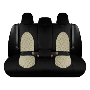 Toyota Camry 2018 - 2024  - Rear Set Seat Covers - Beige Ultraflex Neoprene
