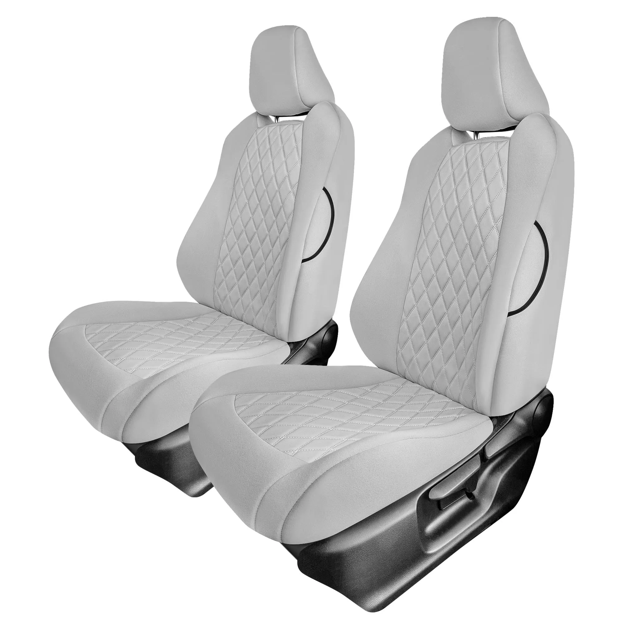 Toyota Corolla - 2020-2024 - Front Set Seat Covers - Solid Gray Ultraflex Neoprene