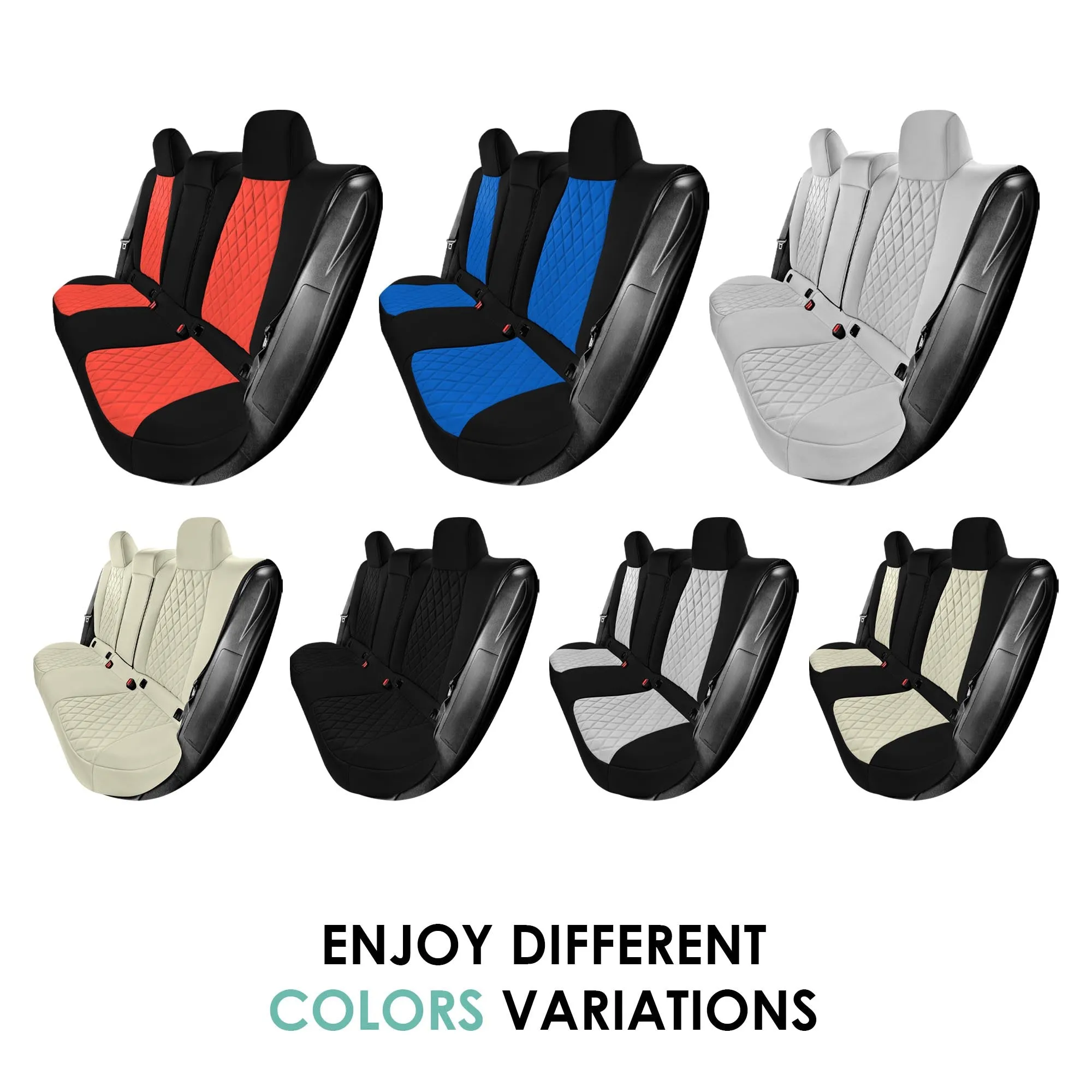 Toyota Corolla - 2020-2024 - Rear Set Seat Covers - Blue Ultraflex Neoprene
