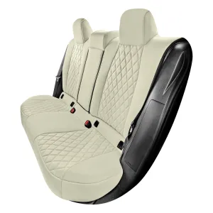 Toyota Corolla - 2020-2024 - Rear Set Seat Covers - Solid Beige Ultraflex Neoprene
