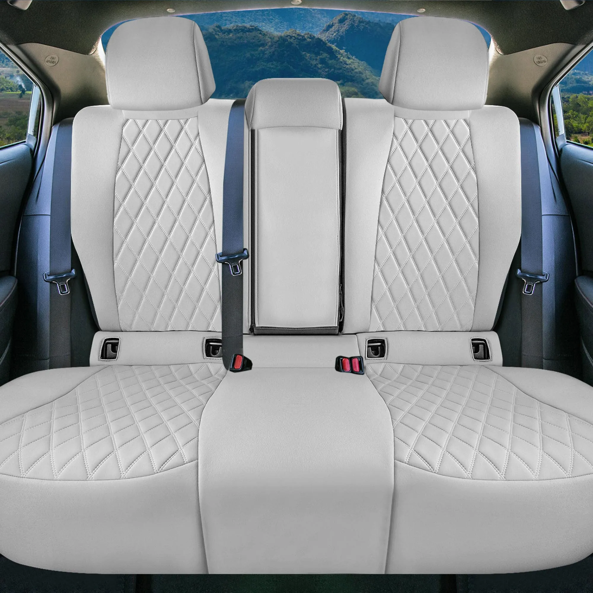 Toyota Corolla Cross  - 2022-2024 - Full Set Seat Covers - Solid Gray Ultraflex Neoprene