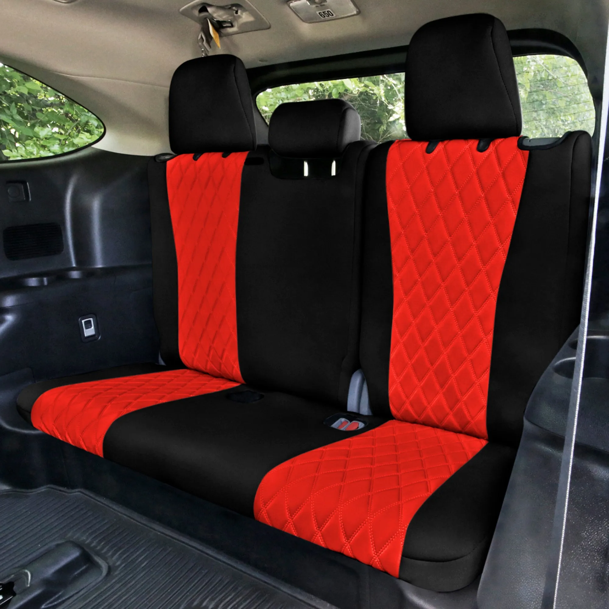 Toyota Highlander - 2020 - 2024  - 3rd Row Set Seat Covers - Red Ultraflex Neoprene
