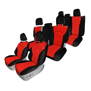 Toyota Highlander - 2020 - 2024  - Full Set Seat Covers - Red Ultraflex Neoprene