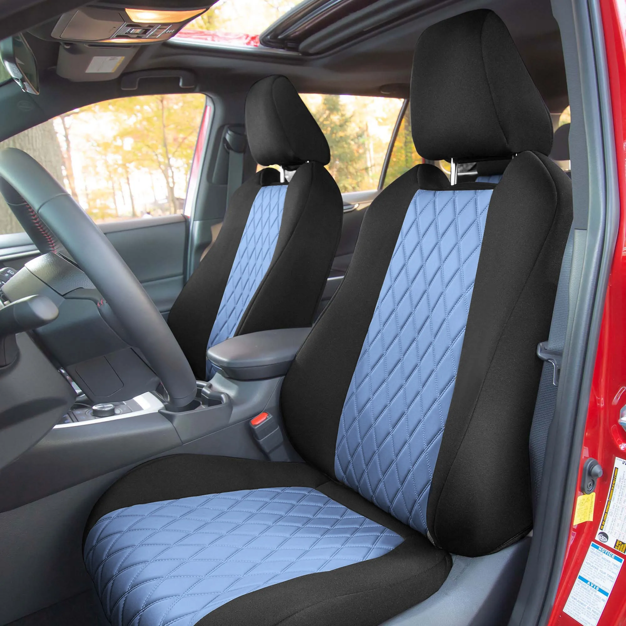 Toyota Rav4 Hybrid | Hybrid Prime 2021-2025  - Front Set Seat Covers - Blue Ultraflex Neoprene