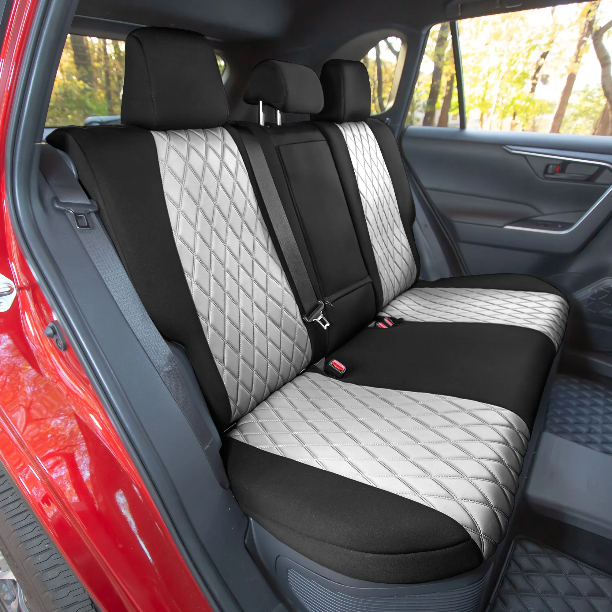 Toyota Rav4 Hybrid | Hybrid Prime 2021-2025  - Full Set Seat Covers - Gray Ultraflex Neoprene