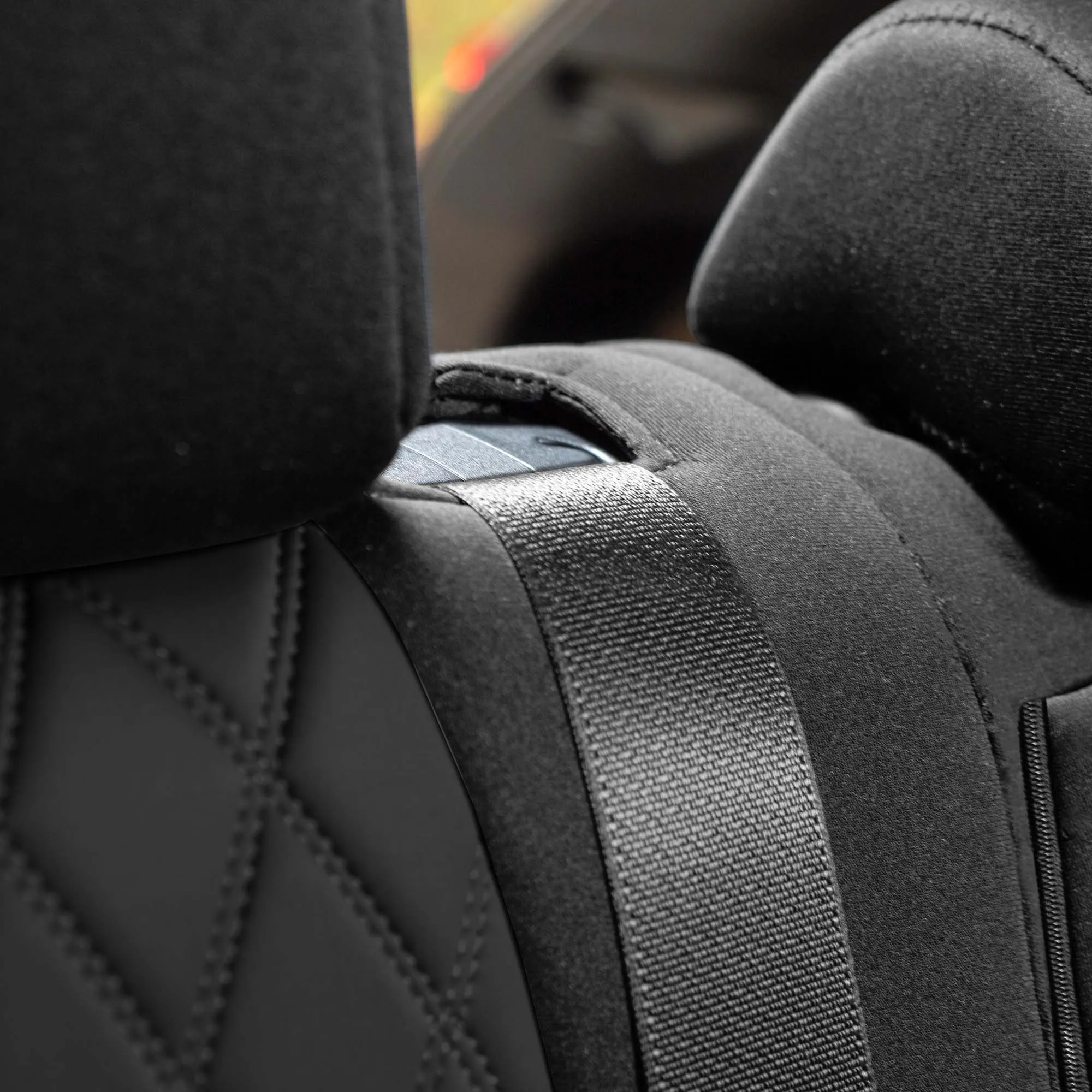Toyota Rav4 Hybrid | Hybrid Prime 2021-2025  - Rear Set Seat Covers - Black Ultraflex Neoprene