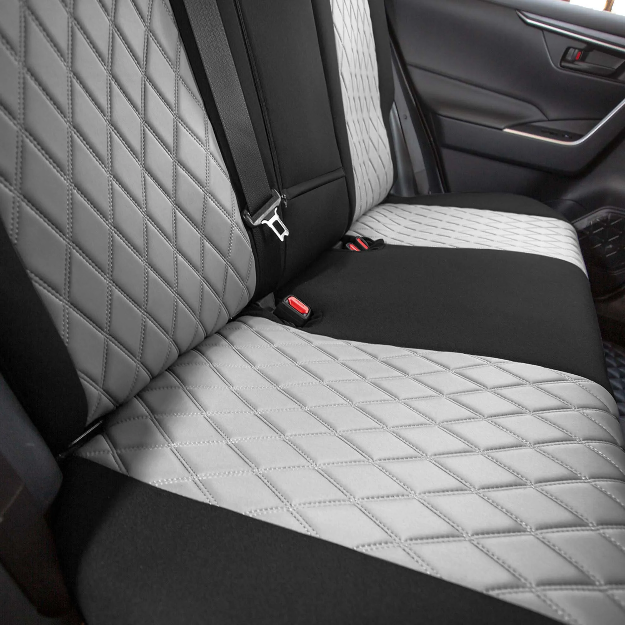 Toyota Rav4 Hybrid | Hybrid Prime 2021-2025  - Rear Set Seat Covers - Gray Ultraflex Neoprene