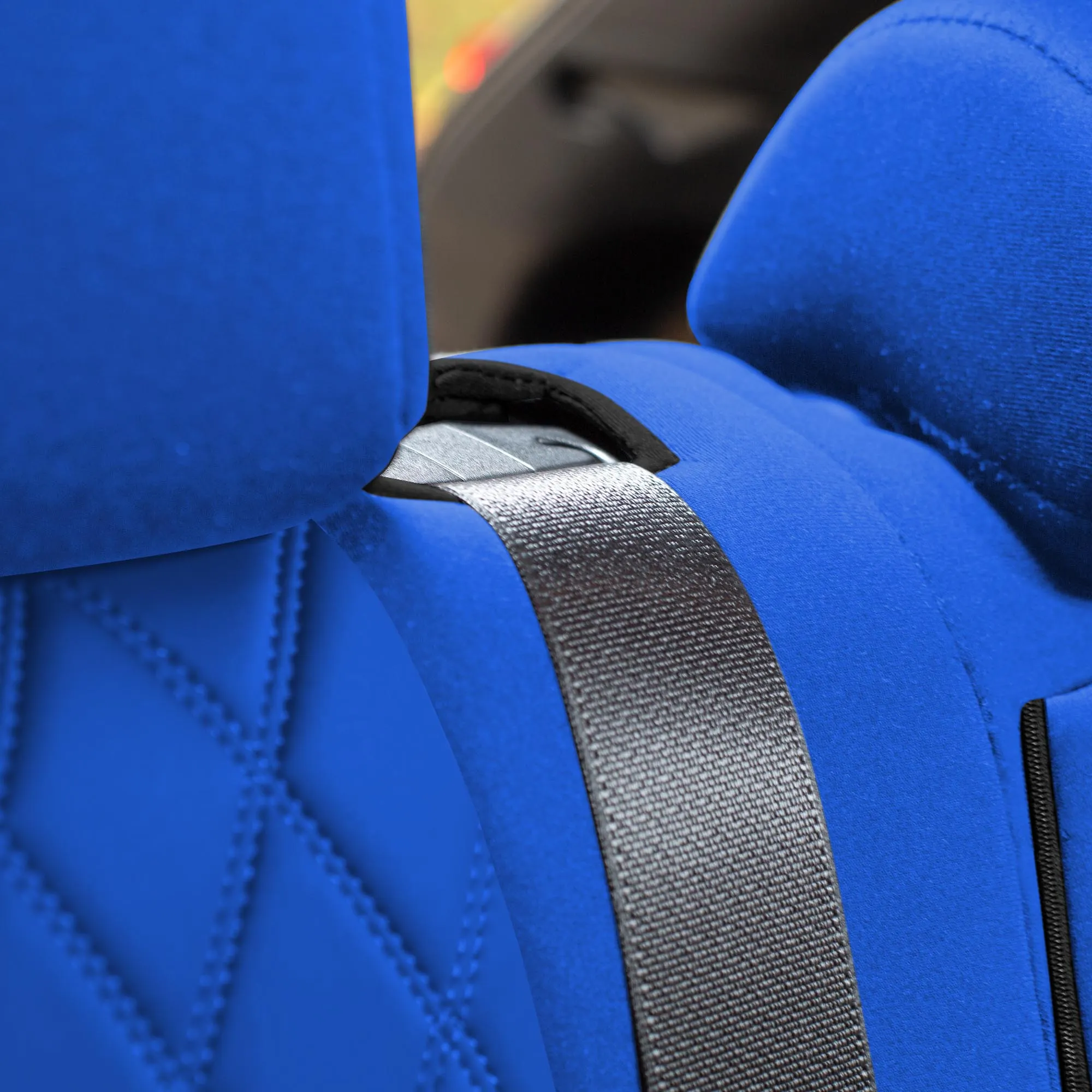 Toyota Rav4 Hybrid | Hybrid Prime 2021-2025  - Rear Set Seat Covers - Solid Blue Ultraflex Neoprene