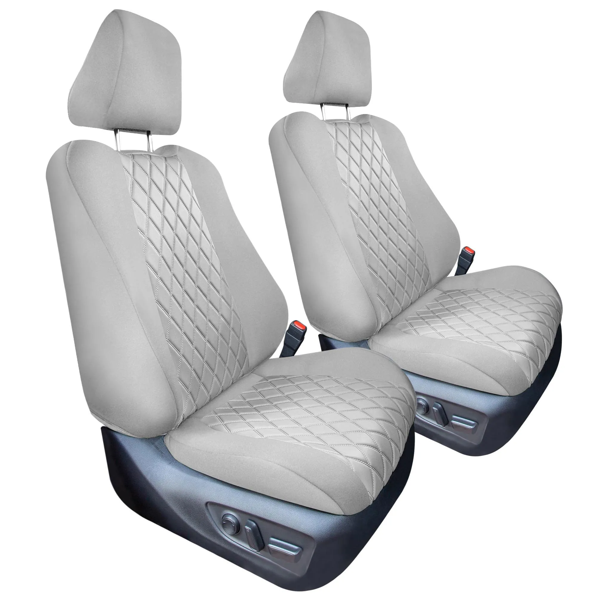 Toyota Rav4 LE | XLE | Limited 2019-2025  - Front Set Seat Covers - Solid Gray Ultraflex Neoprene