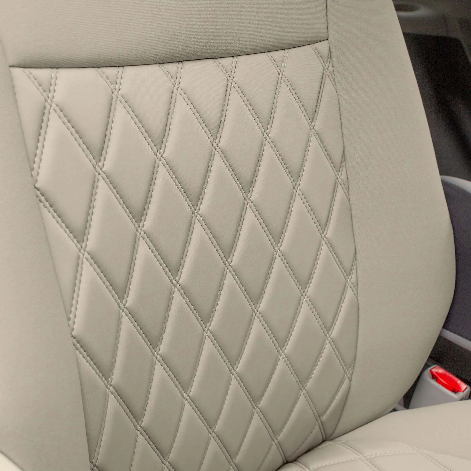 Toyota Sienna 2011 - 2020 - 3rd Row Set Seat Covers - Solid Beige Ultraflex Neoprene